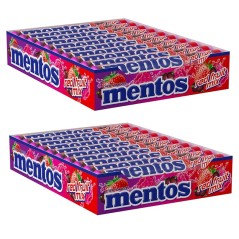 2 Boxes of Mentos red fruit mix candies