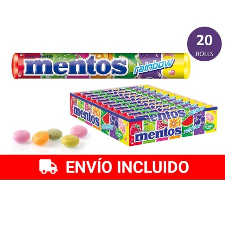 Boîte de 20 bonbons Mentos Rainbow à mâcher 38 g