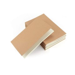 10 Cuadernos 60 páginas lisas tapa cosida en kraft