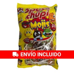 100 sucettes aux saveurs assorties avec des visages