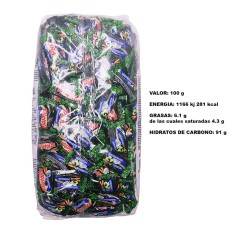 Sachet de bonbons à la réglisse et à la crème sans sucre Pictolín 800 g