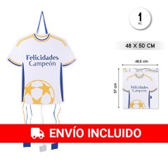 Piñata fútbol camiseta blanca