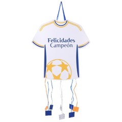 Piñata fútbol camiseta blanca