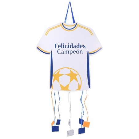 Piñata fútbol camiseta blanca