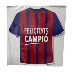 Piñata fútbol camiseta azul y roja