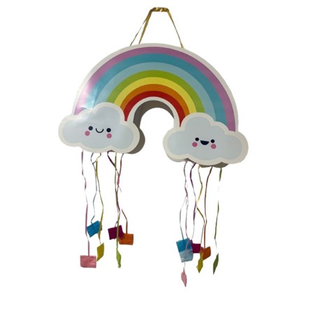 Piñata arcoíris nube