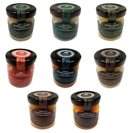 24 patés y cremas pequeñas gourmet variados