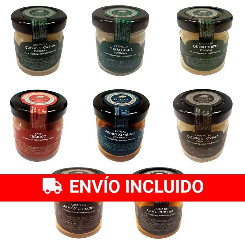 24 patés y cremas pequeñas gourmet variados