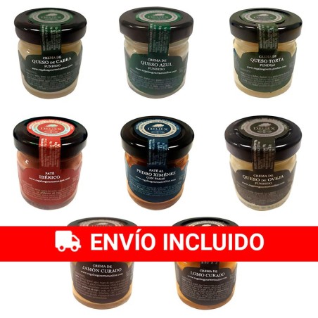 24 patés y cremas pequeñas gourmet variados
