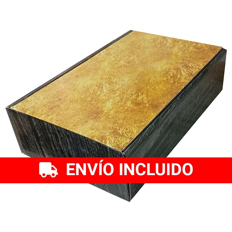 Pack de 25 cajas doradas para 2 botellas