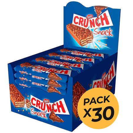 Box of 30 Nestlé Crunch Bars snacks 30g