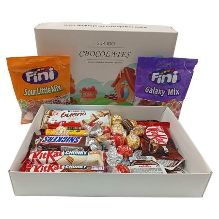 Boîte de chocolats et de bonbons gélifiés à offrir en cadeau