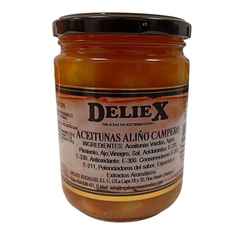 Aceitunas aliñadas al estilo campero  - 440 grs.