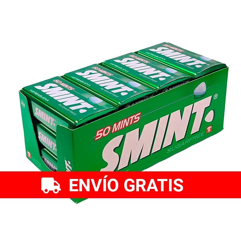 Caja 12 latas Smint Hierbabuena 35 gr Caja 12 latas Smint Hierbabuena 35 gr