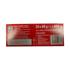 Caja 24 kitkat Chunky chocolate negro y blanco