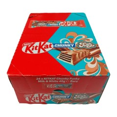 Caja 24 kitkat Chunky Funky chocolate blanco y negro