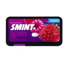 Distributeur plat Smint Fruits rouges sans sucre boîte de 12 canettes