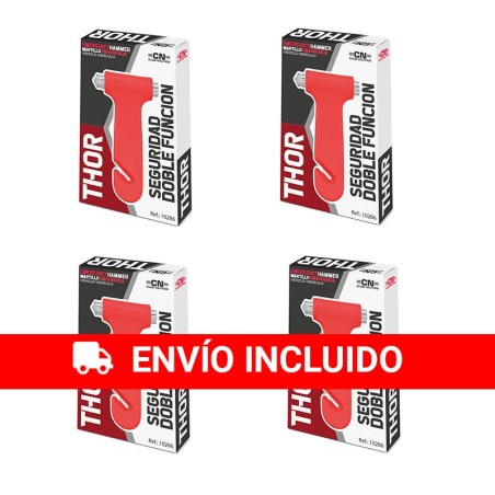 4 martillos de emergencias