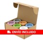 Set 6 velas aromatizadas ECO CEMENTO
