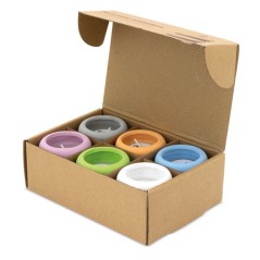 Set 6 velas aromatizadas ECO CEMENTO