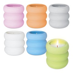 Set 6 velas aromatizadas ECO CEMENTO