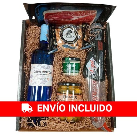 Lote gourmet para regalar con vino semidulce