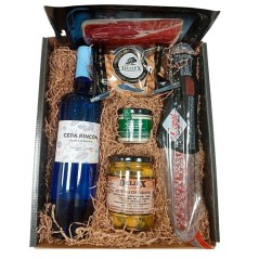 Lote gourmet para regalar con vino semidulce