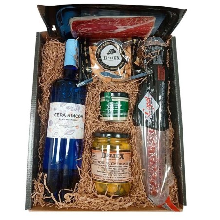 Lote gourmet para regalar con vino semidulce