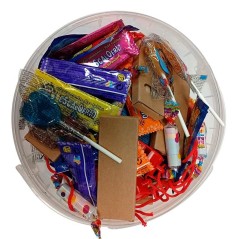 Cubo 180 chuches y regalitos para cumpleaños y piñatas