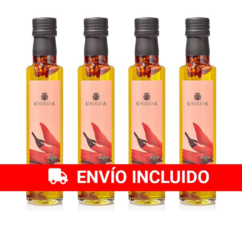 4 botellas de Aceite Condimentado Guindilla La Chinata 4 botellas de Aceite Condimentado Guindilla La Chinata