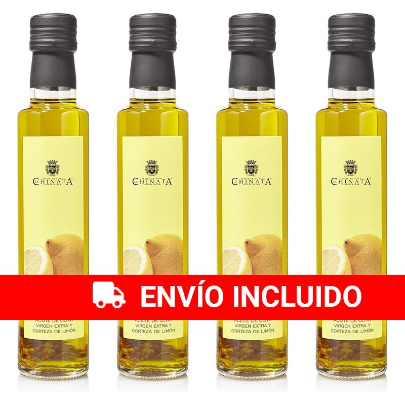 4 botellas de Aceite Condimentado Limón La Chinata 4 botellas de Aceite Condimentado Limón La Chinata