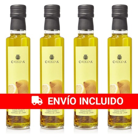 4 botellas de Aceite Condimentado Limón La Chinata