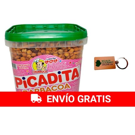 Cubo picaditas Churruca barbacoa 1,5 kg con llavero deliex