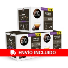 NESCAFÉ Dolce Gusto Espresso Intenso (30 x 3 )90 Cápsulas de Café,  Intensidad 7