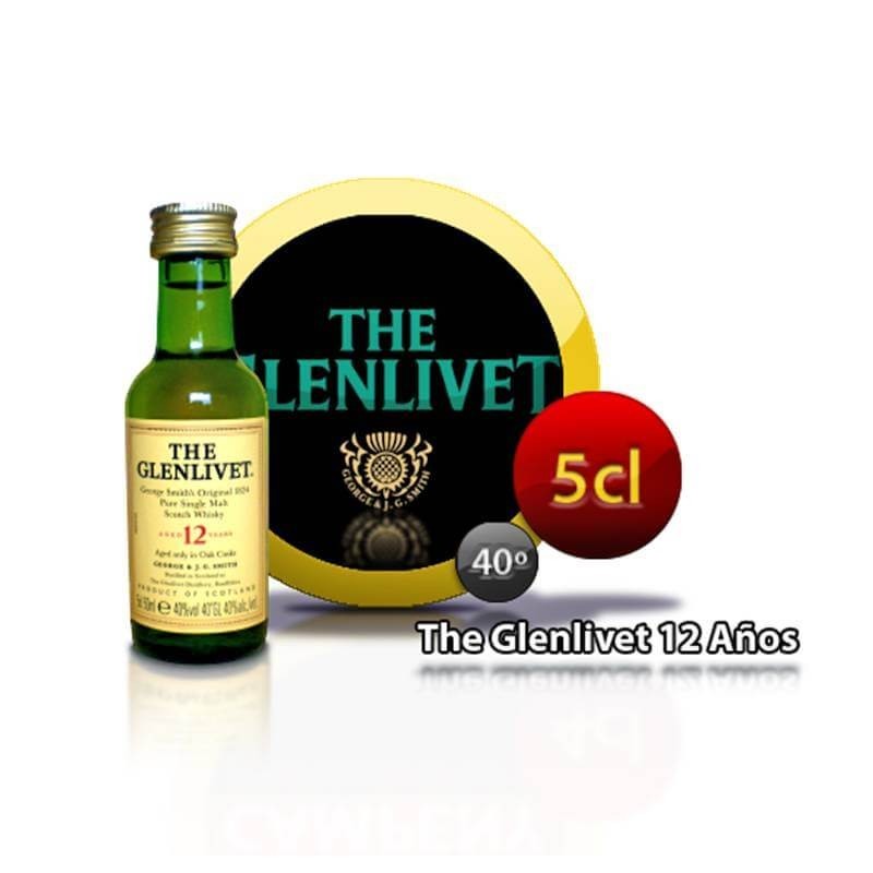 The Glenlivet 12 años miniatura para regalos de comunión