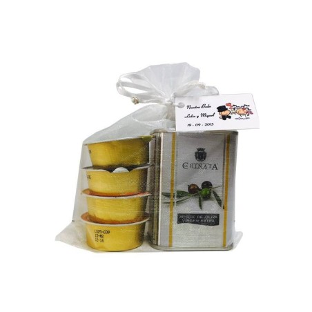 Lata de aceite de oliva virgen extra (100ml) con patés