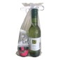 Lot gift with white wine, marmelade and bonbon of fig