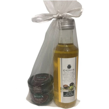 Pack du huile d'olive 100ml et marmelade du cerise pour offrir