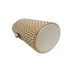 Solid oval beige wicker trunk for your event gifts