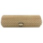 Trunk of wicker beige-green long