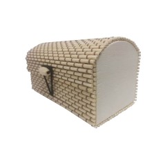 Beige wicker trunk unisex