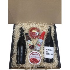 ⮞ Estuche grande con vino y productos gourmet regalo para empresa