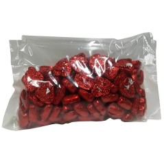 Bag of heart filled chocolates with milk for events 140 units for gift