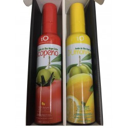 Case for gift with two olive oil iO Lycopene and iO-Lemon