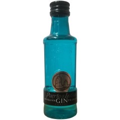 【Miniatura de ginebra Puerto de Indias Classic azul 5cl para eventos】