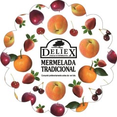 (Mermelada natural de Fresa en tarro de cristal 120 gr Deliex para boda)