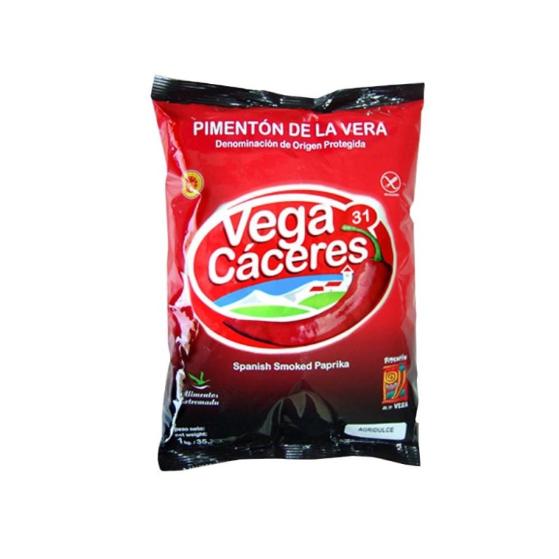 Piment de la Vera fumè Aigre - doux (Pot en  PVC 910g)