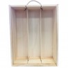 Large wooden case with wines talk to give as a gift