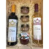 Lot of gastronomy with Tiara wines, selection of gourmet patés and jam for Christmas