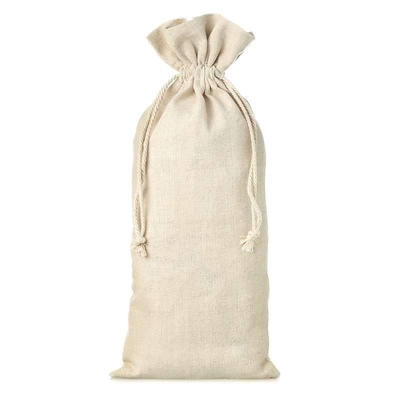 Sac en lin naturel beig 13x27